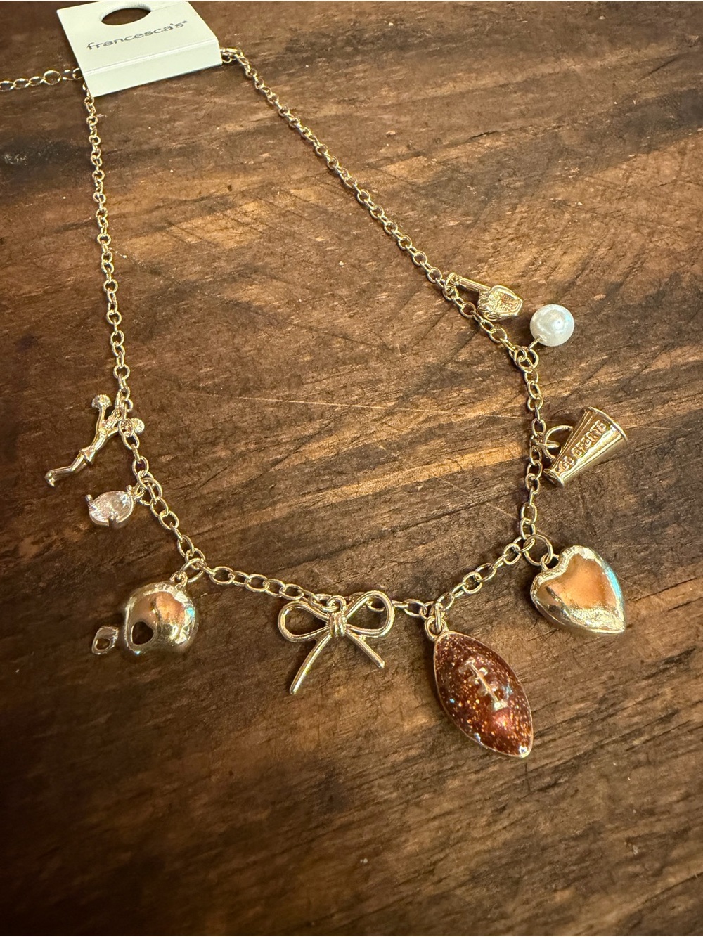 Francesca's Collections Gold Charm Necklace Day Necklace
